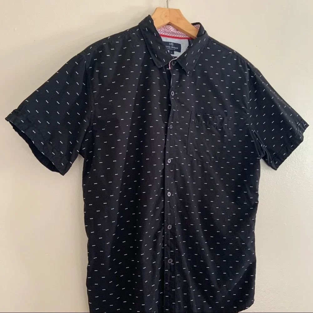Michael Brandon | Shirts | Michael Brandon Mens Ss Buttondown Dress Shirt  Size Is Large Slim Fit | Poshmark